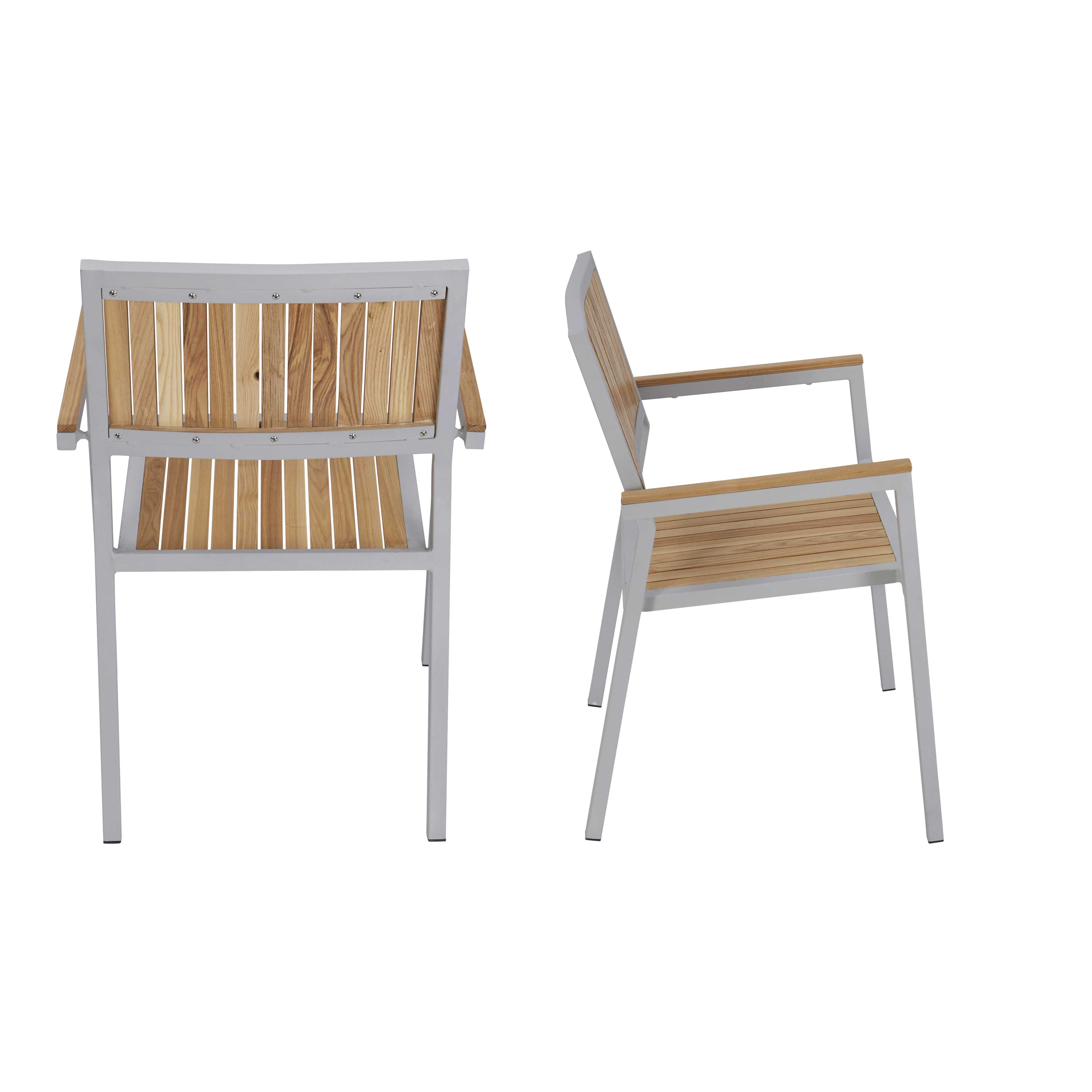 Fauteuil de Jardin en bois et aluminium
