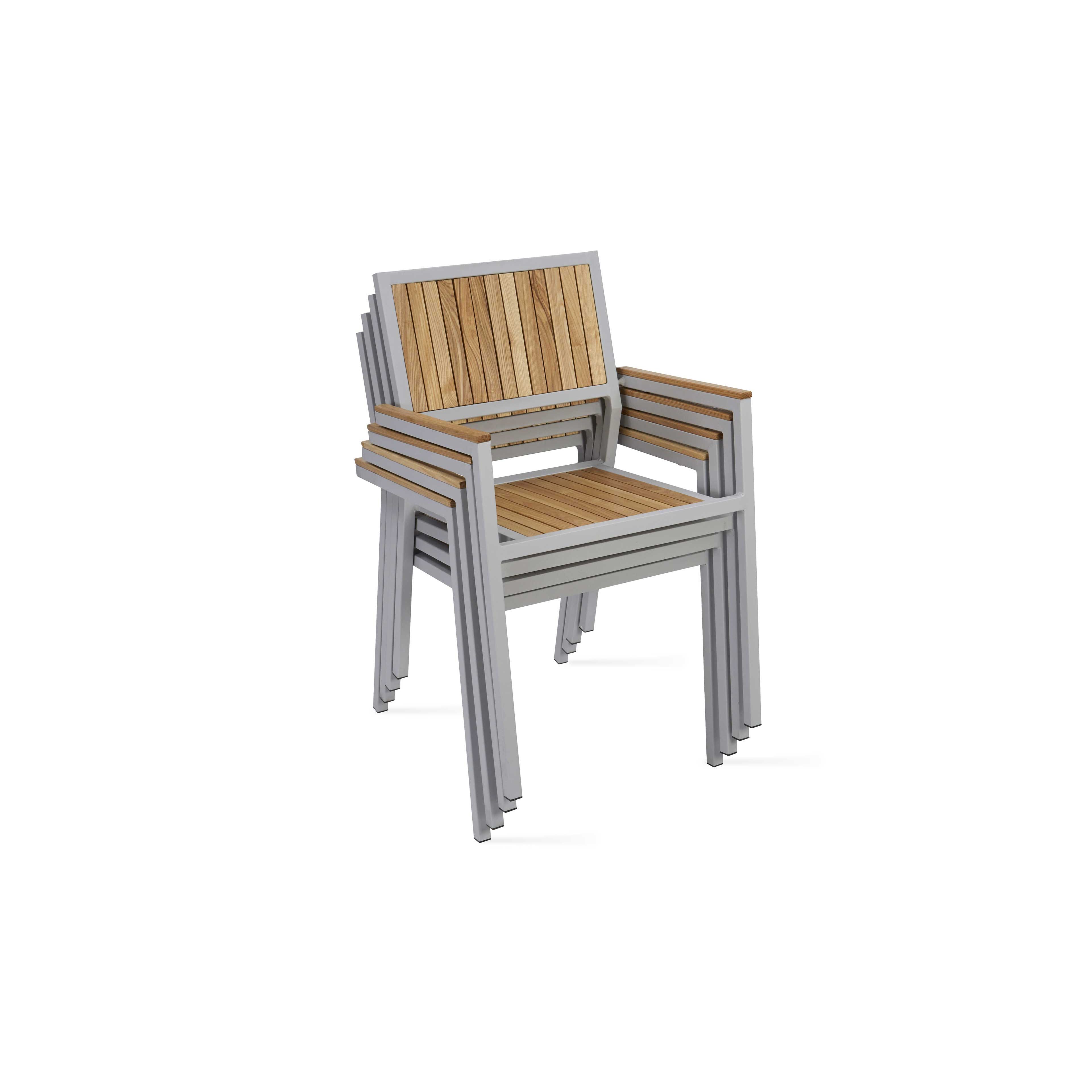 Fauteuil de Jardin en bois et aluminium