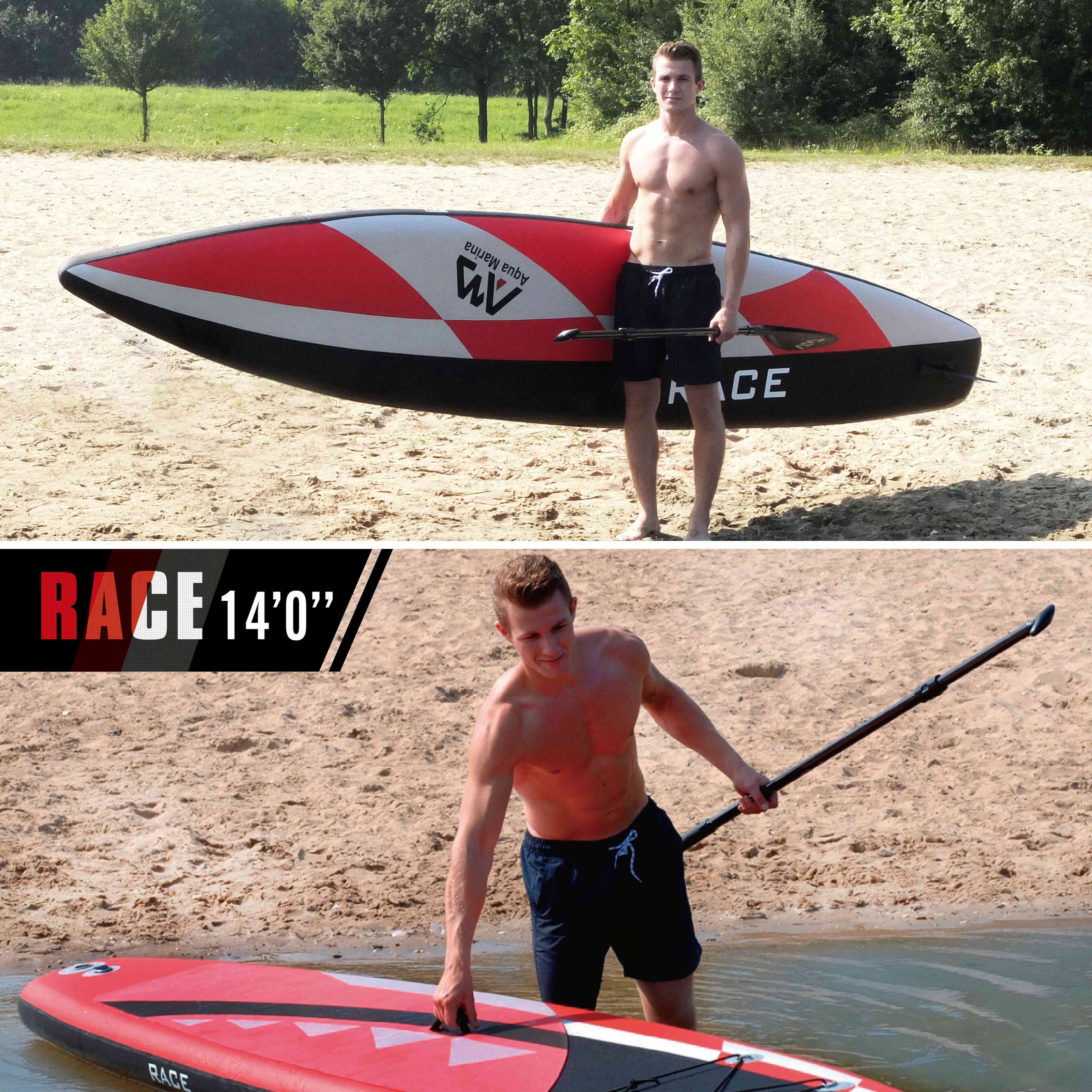 Stand up paddle de race