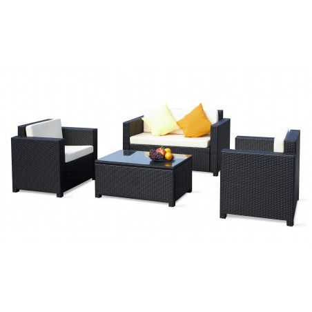 Salon De Jardin 4 Places En Résine