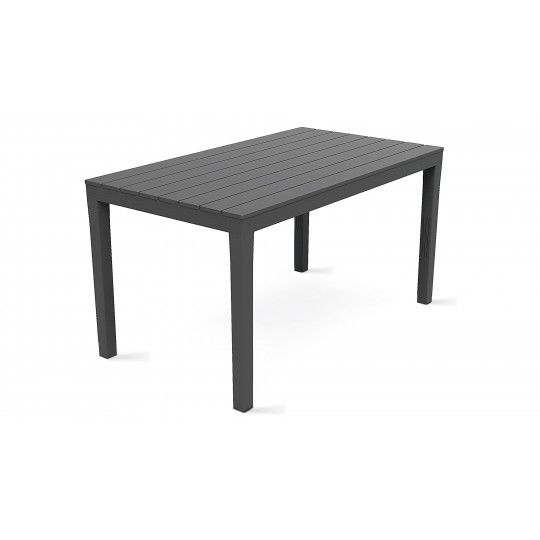 Table de jardin en plastique noir