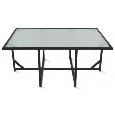 Table salon jardin plateau verre Table salon jardin plateau verre