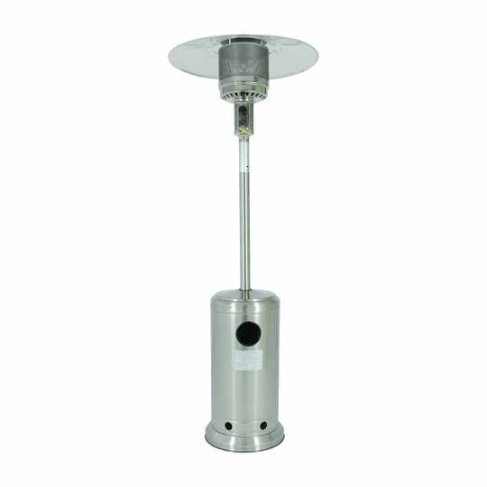 Parasol chauffant au gaz Chrome