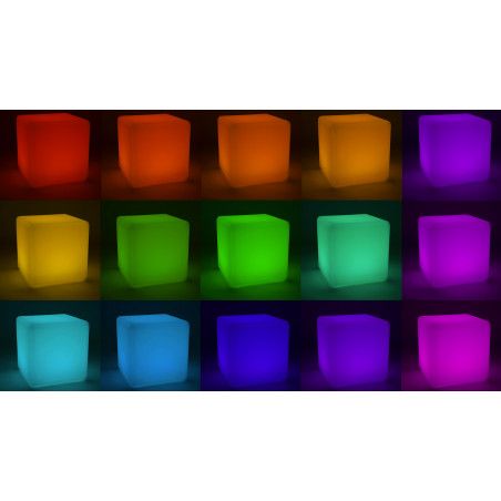 Cube lumineux couleurs Boutique jardin Cube lumineux couleurs Boutique jardin