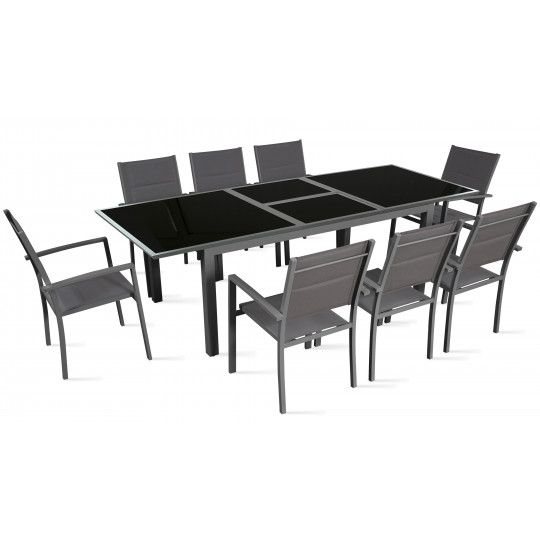 Table de jardin extensible 180/240 cm 8 places