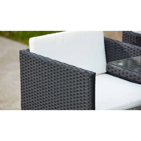 Fauteuil de jardin en reésine tressée pas cher Fauteuil de jardin en reésine tressée pas cher
