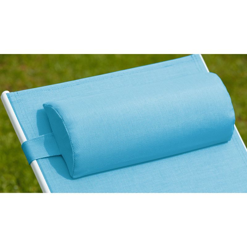 Coussin bain de soleil bleu