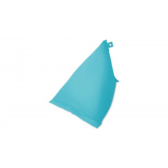 Pouf de jardin bleu housse vide imperméable