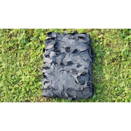 Filet de camouflage avec attache ignifugé - noir Filet de camouflage avec attache ignifugé - noir