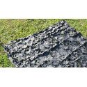 Filet de camouflage avec attache ignifugé - noir Filet de camouflage avec attache ignifugé - noir
