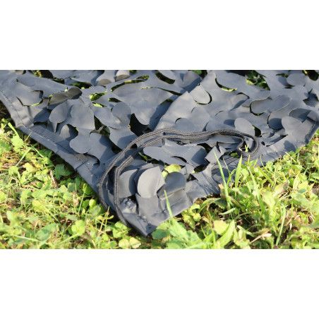 Filet de camouflage avec attache ignifugé - noir Filet de camouflage avec attache ignifugé - noir