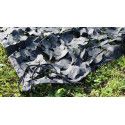 Filet de camouflage avec attache ignifugé - noir Filet de camouflage avec attache ignifugé - noir