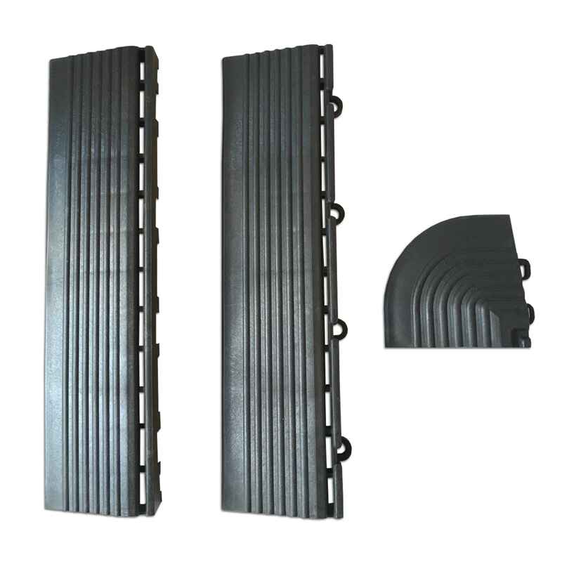 Coins et bordures pour dalles clipsables verts