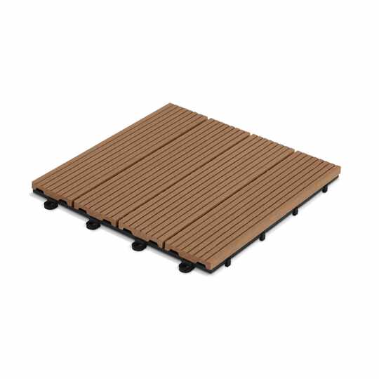 Dalle de terrasse clipsable en bois composite
