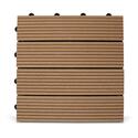 Dalle de terrasse clipsable en bois composite Dalle de terrasse clipsable en bois composite