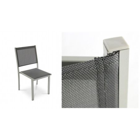 Chaise de jardin grise Oviala Chaise de jardin grise Oviala