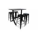 Table de jardin haute et 4 tabourets Table de jardin haute et 4 tabourets