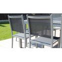 Zoom textilène dossier fauteuil jardin Oviala Zoom textilène dossier fauteuil jardin Oviala