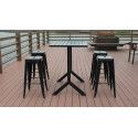 Table de jardin haute et 4 tabourets Table de jardin haute et 4 tabourets