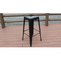 Tabouret d'extérieur metal noir Tabouret d'extérieur metal noir