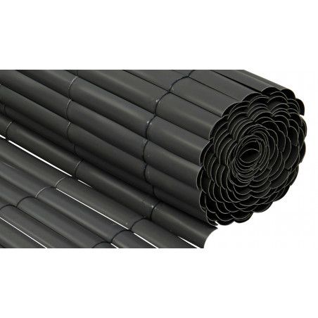 Brise vue PVC gris foncé 900 g/m² Oviala Brise vue PVC gris foncé 900 g/m² Oviala