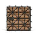 Dalle de terrasse clipsable en bois composite Dalle de terrasse clipsable en bois composite