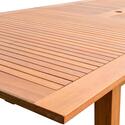 Table de jardin en bois extensible 200-250cm
