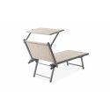 Bain de soleil design blanc + ombrelle Bain de soleil design blanc + ombrelle