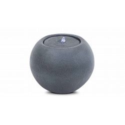 Fontaine boule en pierre reconstituée avec LED ⌀44 x 34,5cm