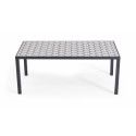 Table d'extérieur en céramique 8 places motif Cross Table d'extérieur en céramique 8 places motif Cross