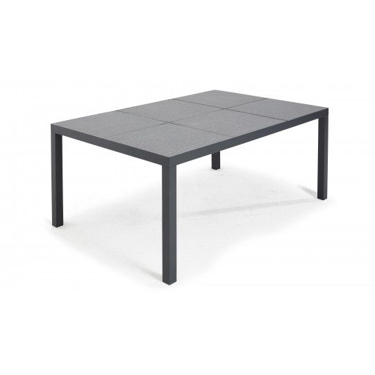 Table de jardin plateau en céramique gris anthracite 10 places | TIVOLI