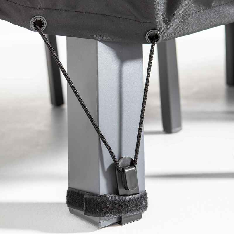 Housse de table de jardin noire 240 x 130 cm | COV'UP