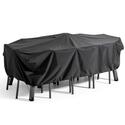 Housse de table de jardin noire 240 x 130 cm