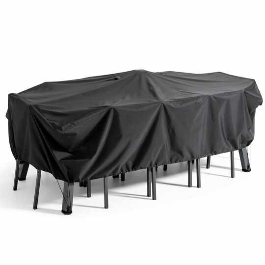 Flyace Housse Table de Jardin, Housse Salon de Jardin 300x100x75cm  Rectangulaire Couverture de Protection Meubles ​Bâche Salon de Jardin  Imperméable Anti-UV 600D Oxford Bache Table Exterieur : : Jardin