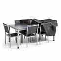 Housse de table de jardin noire 200 x 130 cm