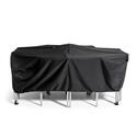 Housse de table de jardin noire 200 x 130 cm