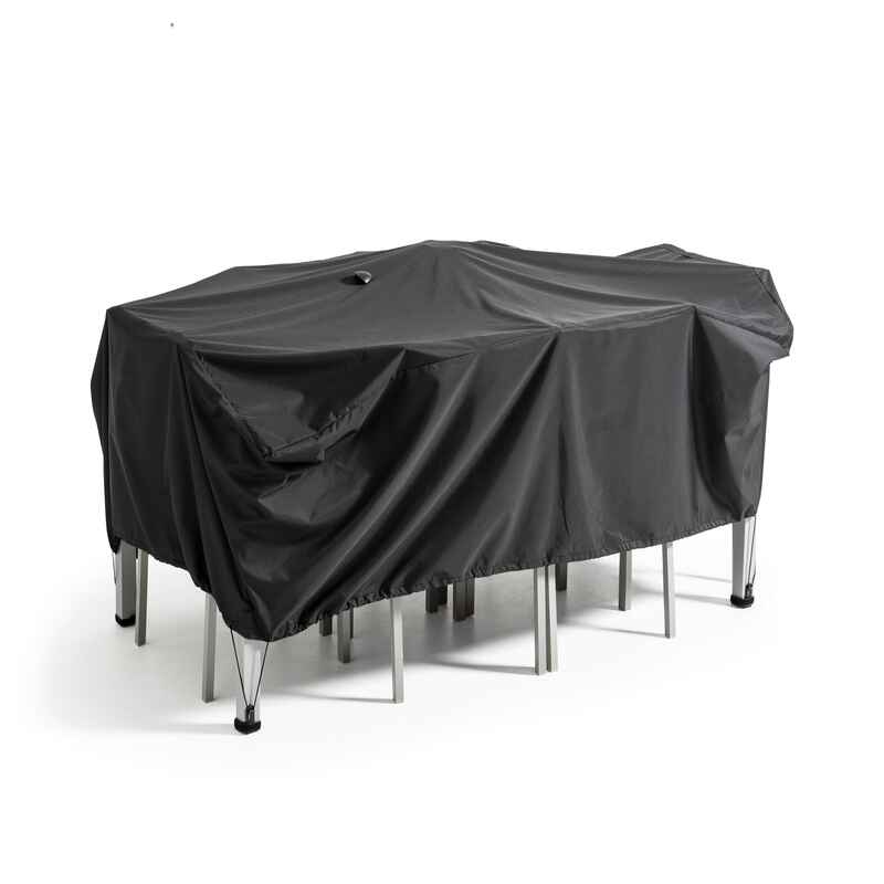 Housse de table de jardin noire 170 x 110 cm