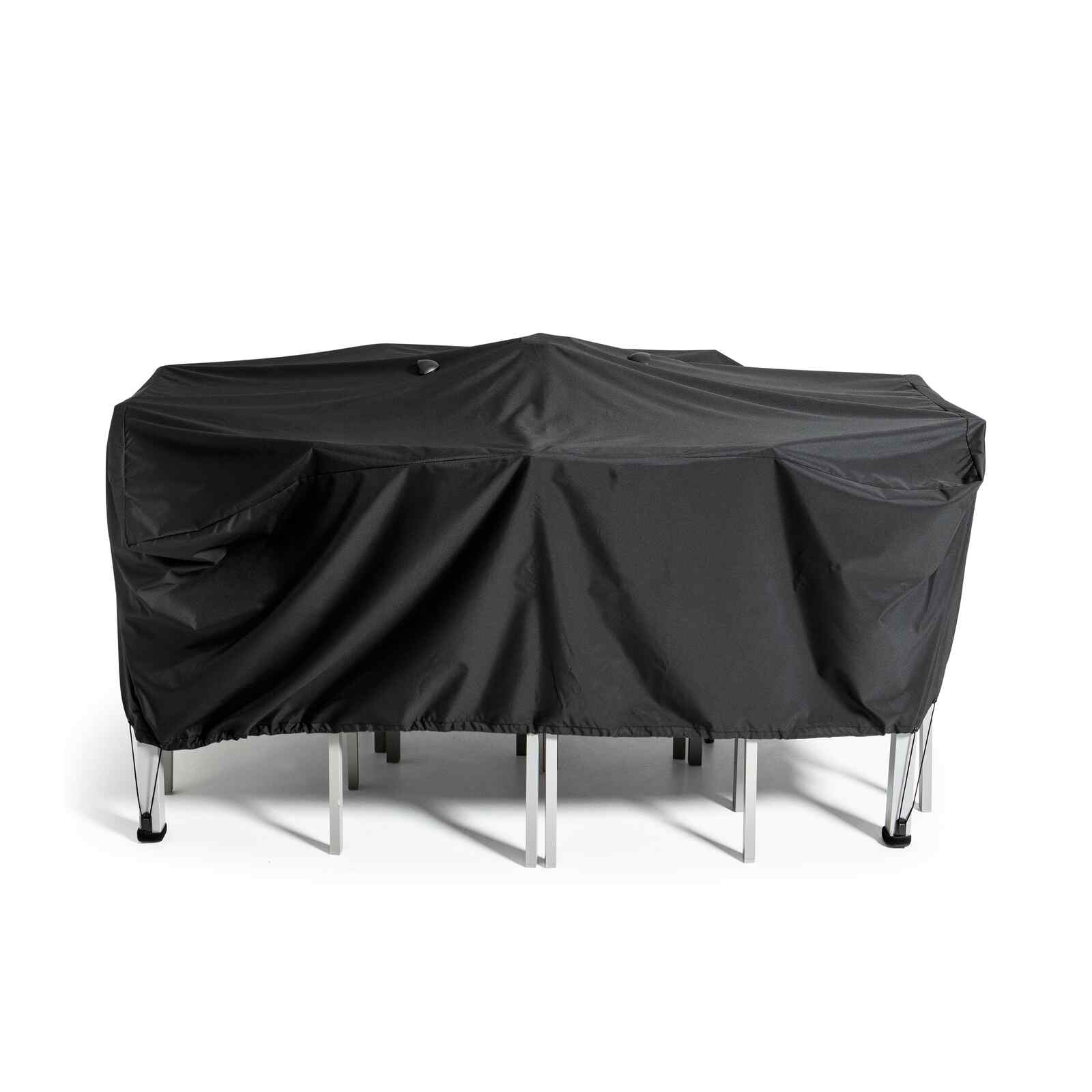 Housse de table de jardin noire 170 x 110 cm