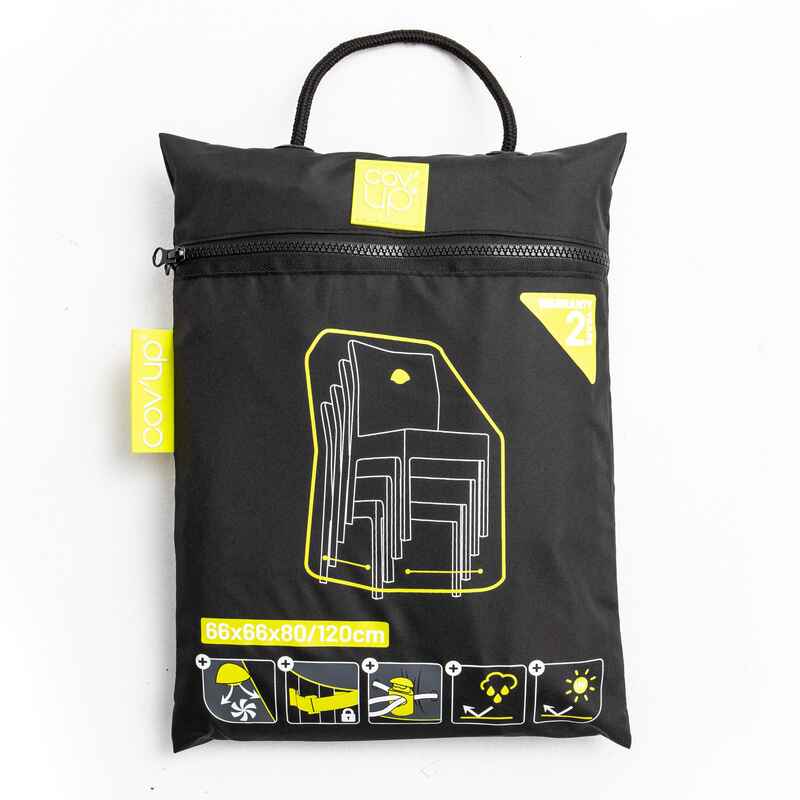 Housse de protection chaise de jardin noire