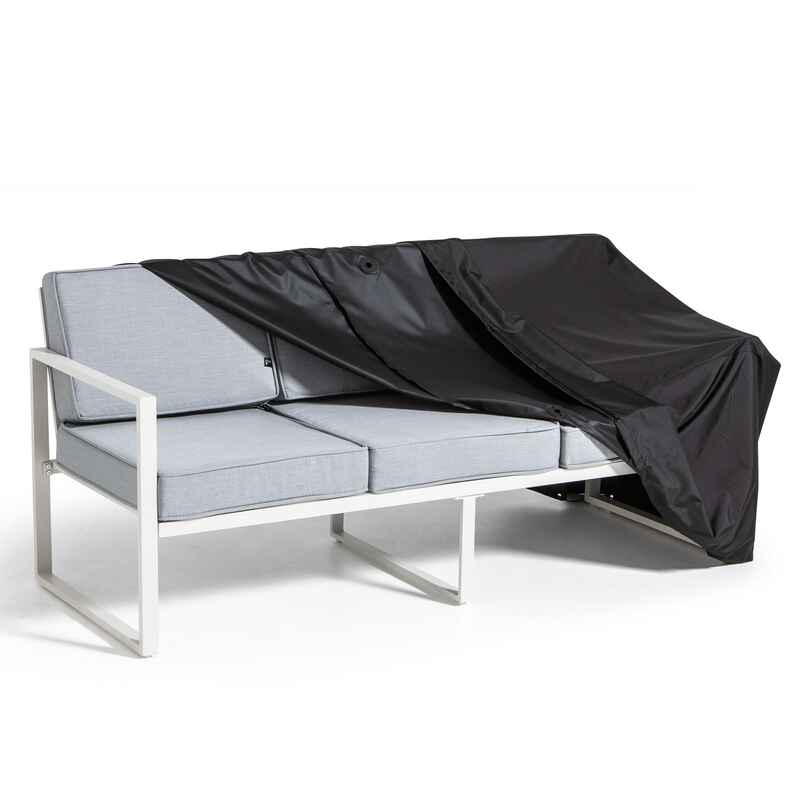 Housse de canapé extérieur noire 230 x 90 x 60 cm