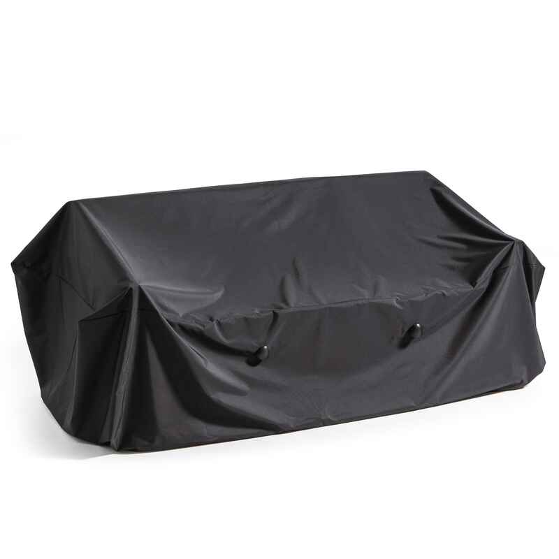 Housse de canapé extérieur noire 230 x 90 x 60 cm