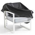 Housse de fauteuil de jardin noire 75 x 75 x 60 cm
