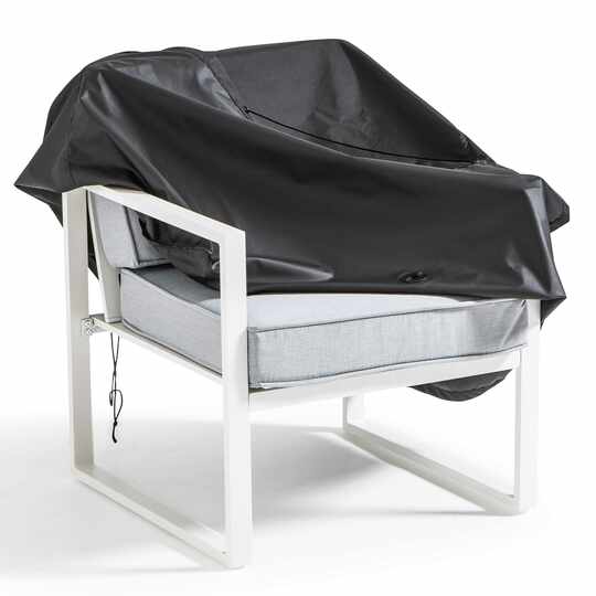 Housse de fauteuil de jardin noire 75 x 75 x 60 cm