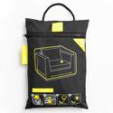 Housse de fauteuil de jardin noire 75 x 75 x 60 cm