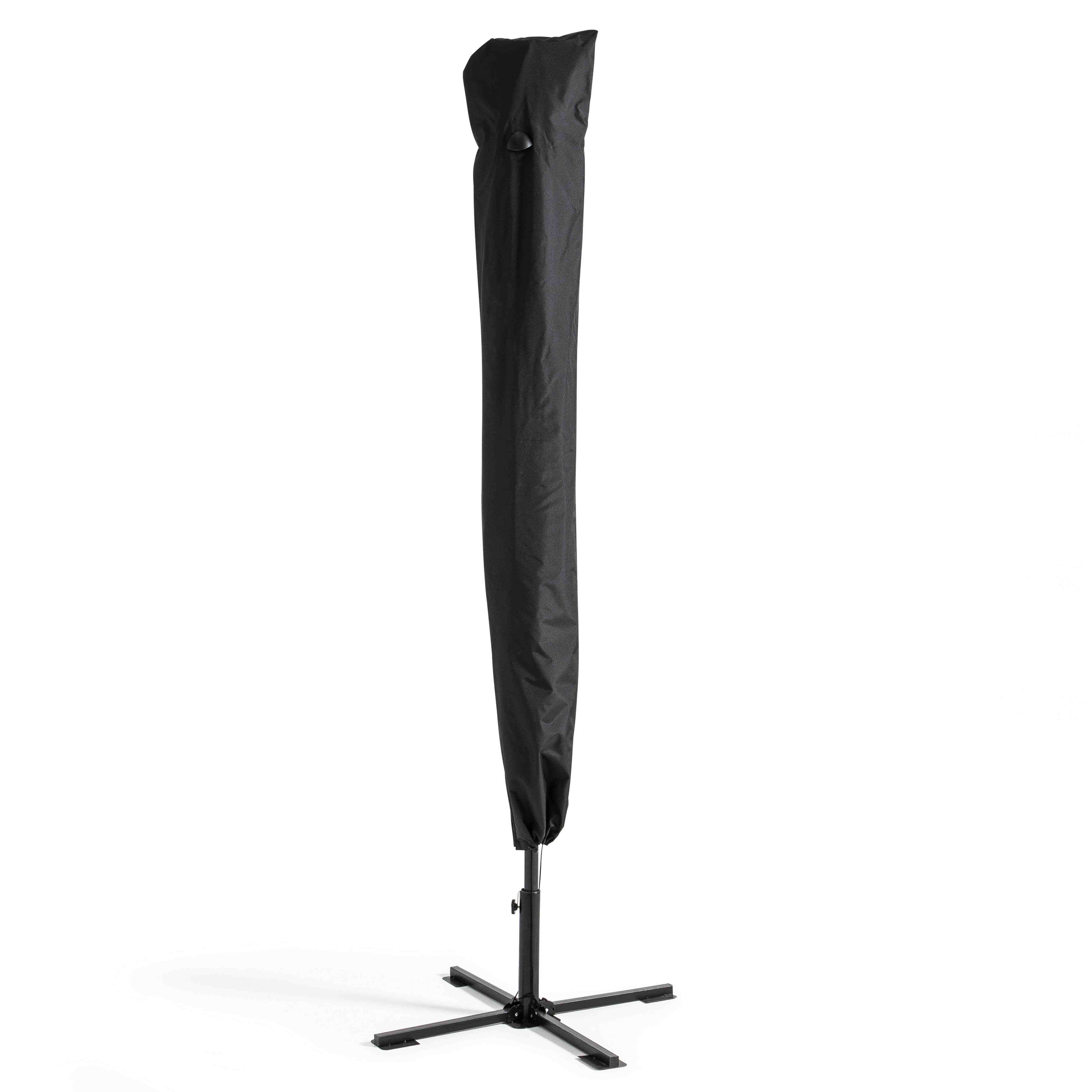 Housse parasol droit 210 cm noire