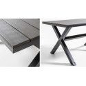 Table de jardin en aluminium et polywood 140x90x73cm Table de jardin en aluminium et polywood 140x90x73cm