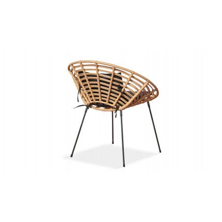 Fauteuil rotin avec coussins Fauteuil rotin avec coussins