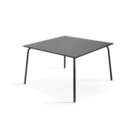 Table carrée en métal grise Table carrée en métal grise
