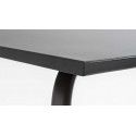 Table rectangulaire grise 8 personnes en métal Table rectangulaire grise 8 personnes en métal