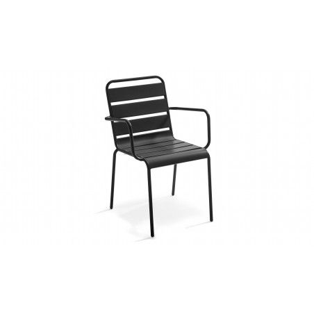 Fauteuil intérieur gris en métal Fauteuil intérieur gris en métal